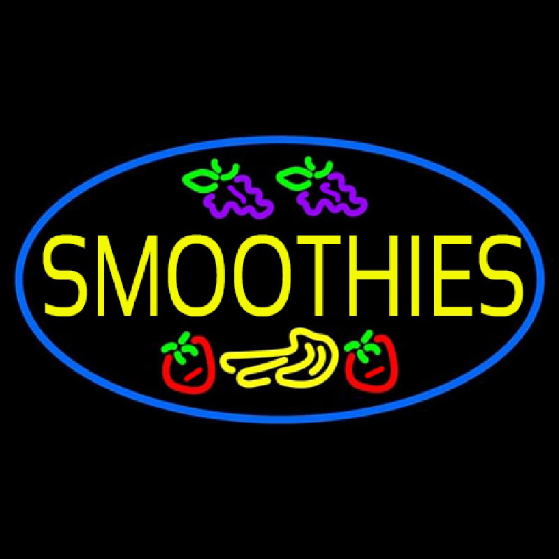 Yellow Smoothies Neontábla