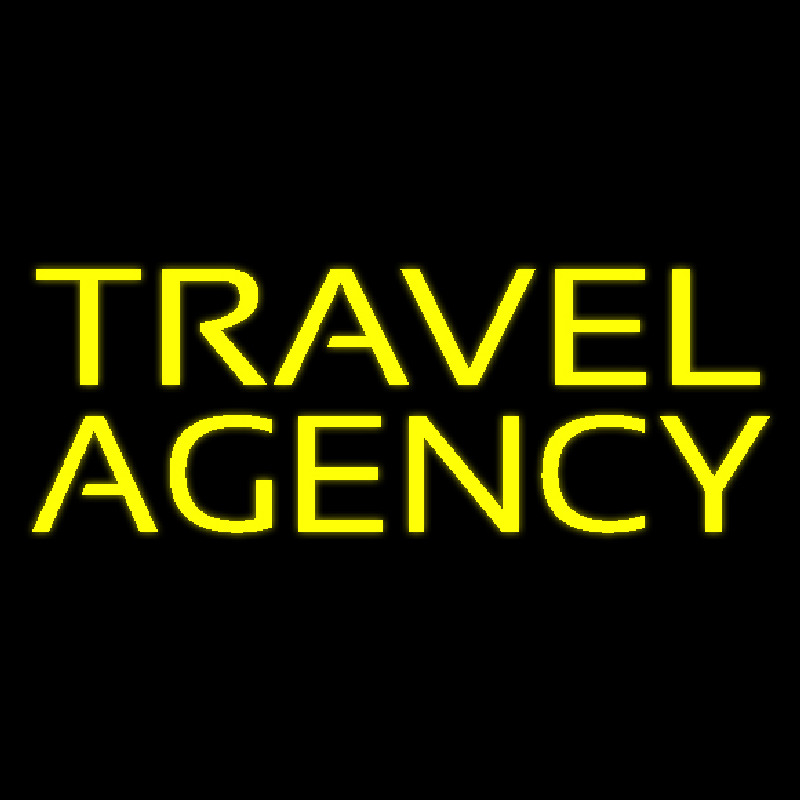 Yellow Travel Agency Neontábla