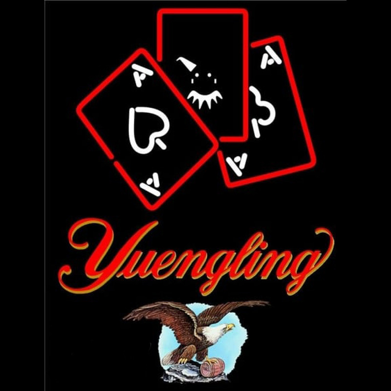 Yuengling Ace And Poker Beer Sign Neontábla