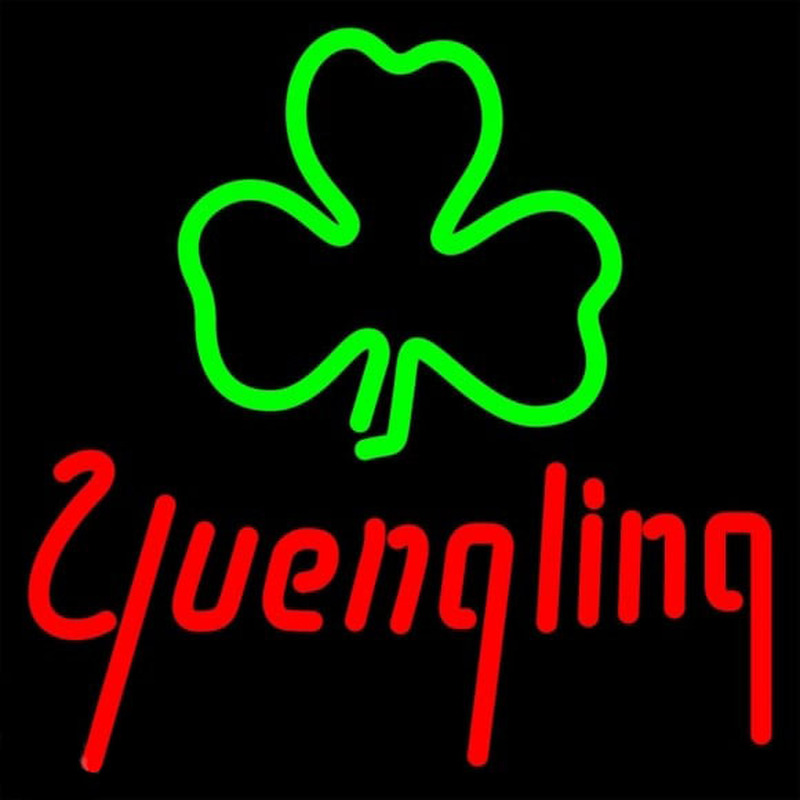 Yuengling Green Clover Beer Sign Neontábla