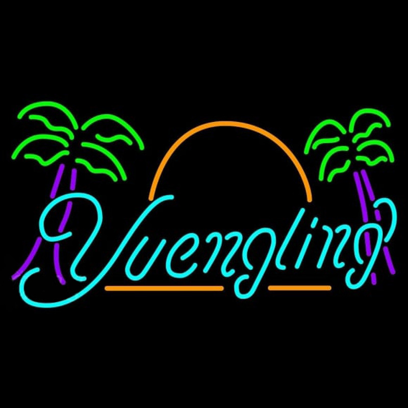 Yuengling Palm Trees Beer Sign Neontábla