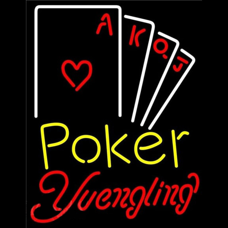 Yuengling Poker Ace Series Beer Sign Neontábla