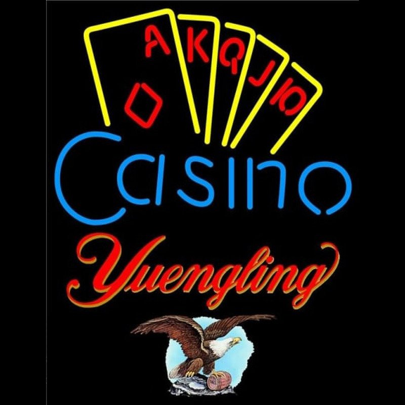 Yuengling Poker Casino Ace Series Beer Sign Neontábla