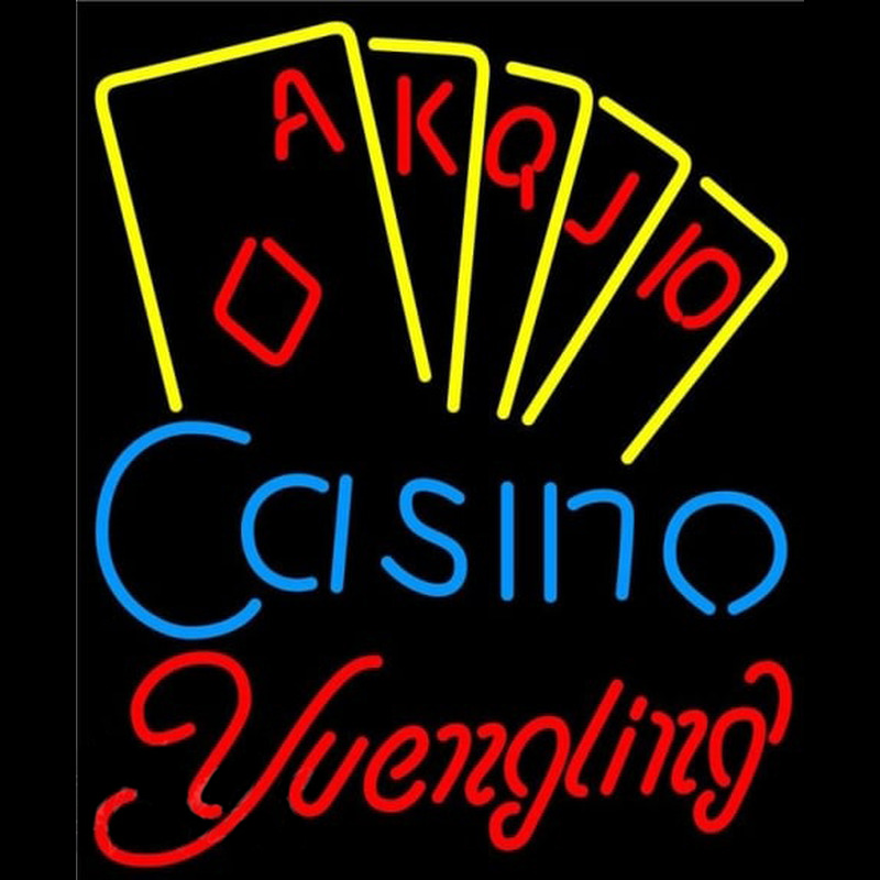 Yuengling Poker Casino Ace Series Beer Sign Neontábla