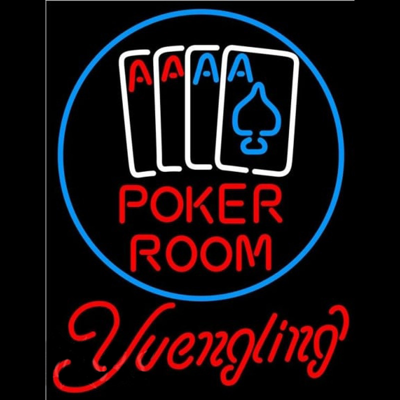 Yuengling Poker Room Beer Sign Neontábla