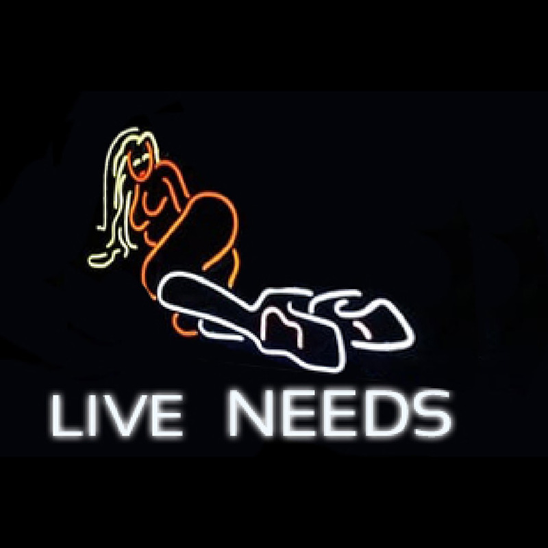 live lides woman Neontábla