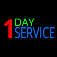 1 Day Service Neontábla
