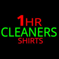1 Hr Cleaners Shirt Neontábla