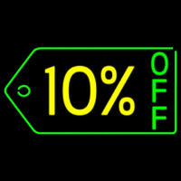 10 Percent Off Neontábla