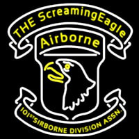 101st Airborne Division Screaming Eagle Neontábla