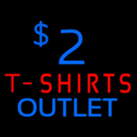 2 T Shirt Outlet Neontábla