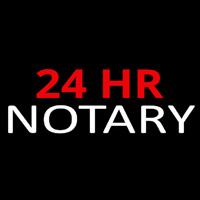 24 Hr Notary Neontábla