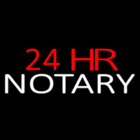 24 Hr Notary Neontábla