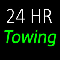 24 Hrs Green Towing Neontábla