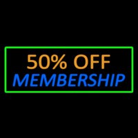 50 Off Membership Neontábla