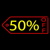 50 Percent Off Neontábla
