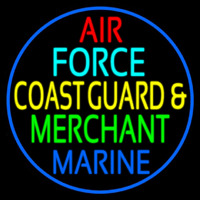 Air Force Coast Guard Merchant Marine Neontábla