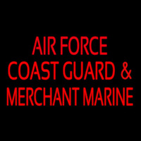Air Force Coast Guard Merchant Marine Neontábla