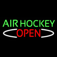 Air Hockey Open Real Neon Glass Tube Neontábla