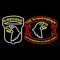 Airborne Division Screaming Eagle Neontábla