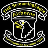 Airborne Division Screaming Eagle Neontábla