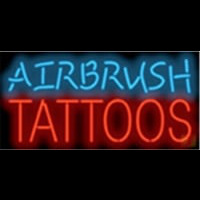 Airbrush Tattoos Neontábla