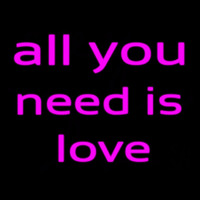 All You Need Is Love Neontábla