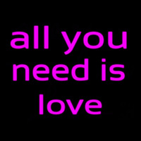 All You Need Is Love Neontábla