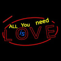 All You Need Is Love Neontábla