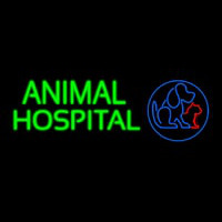 Animal Hospital Dog Cat Logo Veterinary Neontábla