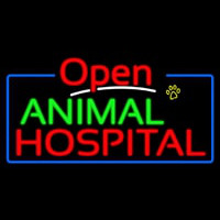 Animal Hospital Open Neontábla
