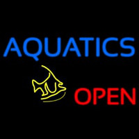 Aquatics Open Fish Neontábla