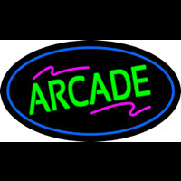 Arcade Oval Blue Neontábla