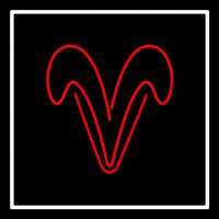 Aries With Border Neontábla