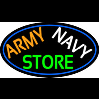 Army Navy Store With Blue Border Neontábla