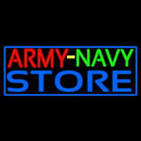 Army Navy Store With Blue Border Neontábla