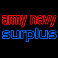 Army Navy Surplus Neontábla