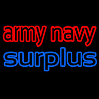 Army Navy Surplus Neontábla