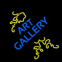 Art Gallery With Art Neontábla