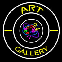 Art Gallery With Logo Neontábla