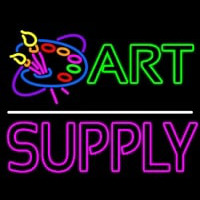 Art Supply With Logo 1 Neontábla