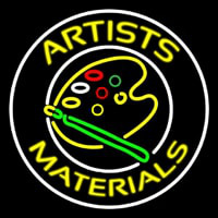 Artists Materials With Logo Neontábla
