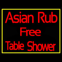 Asian Rub Free Table Shower Neontábla