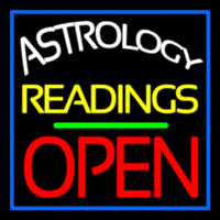 Astrology Readings Open And Green Line Neontábla