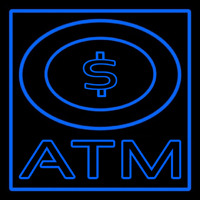 Atm With Dollar Symbol Neontábla