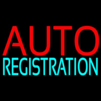 Auto Registration Block Neontábla