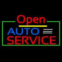 Auto Service Open Neontábla