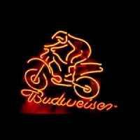 BUDWEISER BIKER LOGO Neontábla