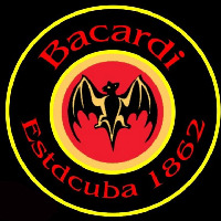 Bacardi Estdcuba 1862 24x24 Rum Sign Neontábla