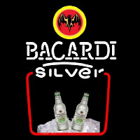 Bacardi Silver Rum Sign Neontábla